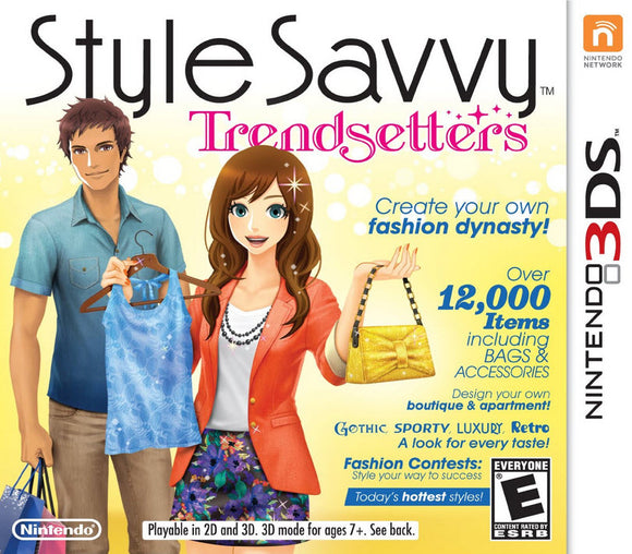STYLE SAVVY TRENDSETTERS - Nintendo 3DS GAMES