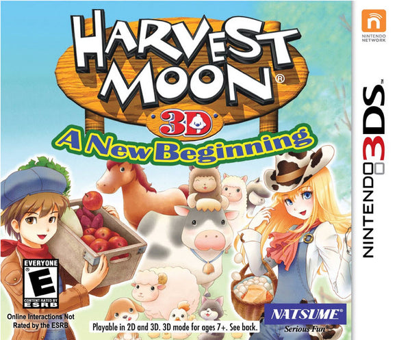 HARVEST MOON 3D A NEW BEGINNING (used) - Nintendo 3DS GAMES