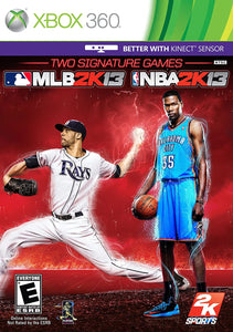 2K SPORTS COMBO PACK - MLB 2K13, NBA 2K13 (used) - Xbox 360 GAMES