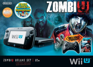 WiiU BLACK DELUXE - 32GB - ZOMBI U BUNDLE - Wii U System