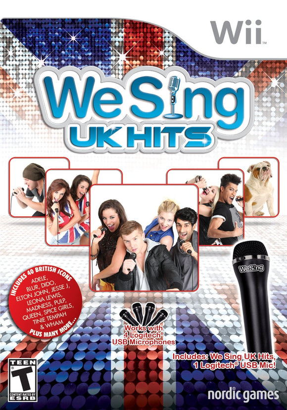 WE SING UK HITS - 1 MIC BUNDLE (used) - Wii GAMES