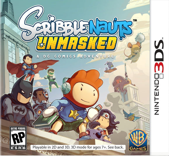 SCRIBBLENAUTS UNMASKED - Nintendo 3DS GAMES