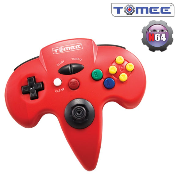 CONTROLLER N64 (TOMEE) - RED - N64 CONTROLLERS