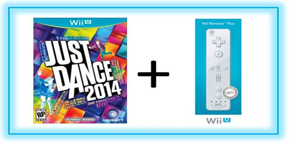 JUST DANCE 2014 + OFFICIAL REMOTE CONTROLLER WHITE - Wii U GAMES