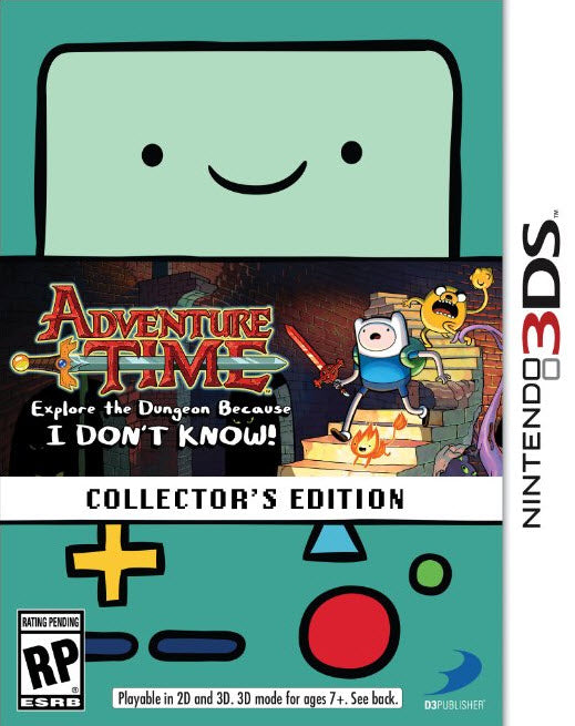 ADVENTURE TIME EXPLORE THE DUNGEON BECAUSE I DONT KNOW! - COLLECTOR'S EDITION (new) - Nintendo 3DS GAMES