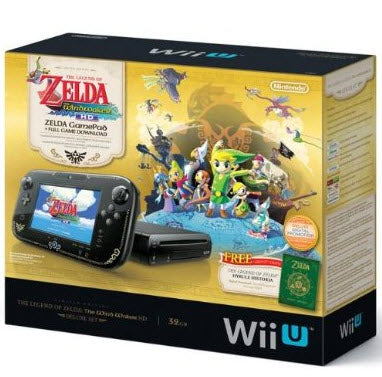 WiiU BLACK DELUXE - 32GB - ZELDA WIND WAKER BUNDLE - Wii U System