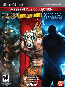 2K ESSENTIALS COLLECTION - BIOSHOCK, BORDERLANDS, XCOM - PlayStation 3 GAMES