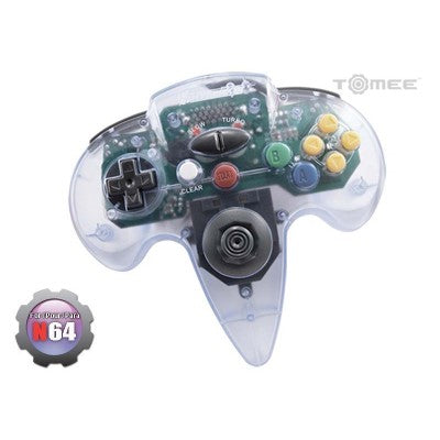 CONTROLLER N64 (TOMEE) - CLEAR - N64 CONTROLLERS