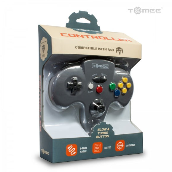 CONTROLLER N64 (TOMEE) - GRAY - N64 CONTROLLERS