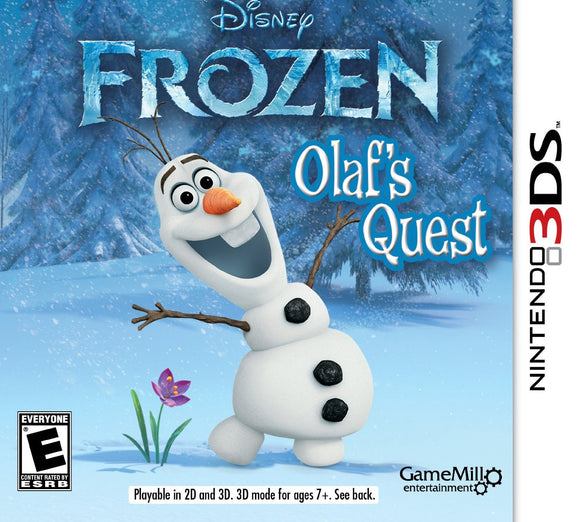DISNEY FROZEN OLAFS QUEST - Nintendo 3DS GAMES