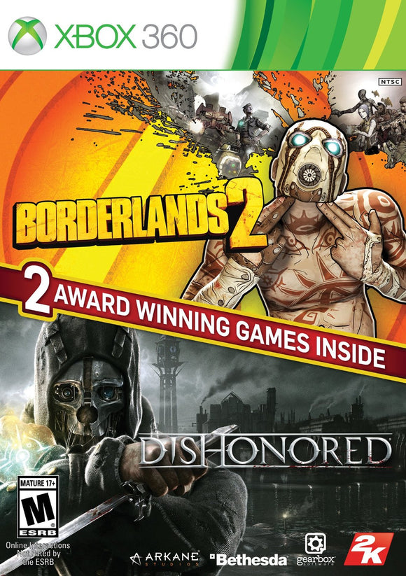 BORDERLANDS 2 & DISHONORED BUNDLE - Xbox 360 GAMES