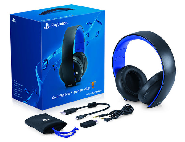 Gold wireless headset playstation on sale 4