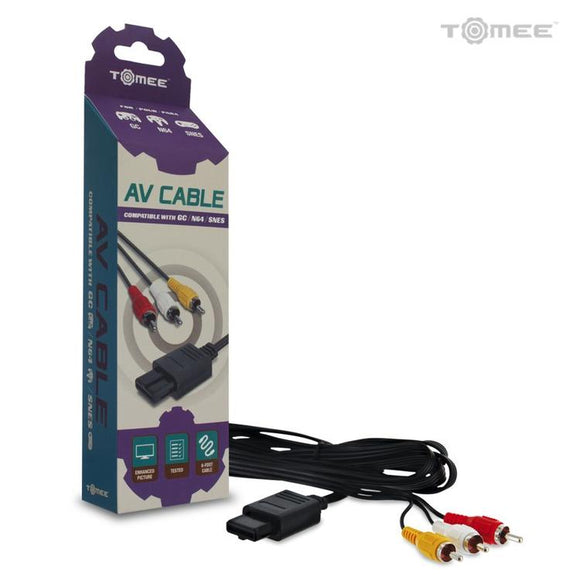 AV CABLE FOR SNES/N64/GAMECUBE (new) - NINTENDO 64 ACCESSORIES