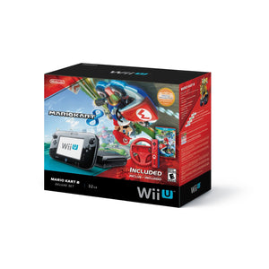 WiiU BLACK DELUXE - 32GB - MARIO KART 8 BUNDLE - Wii U System