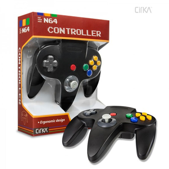 BLACK N64 CONTROLLER (CIRKA) - (new) - N64 CONTROLLERS