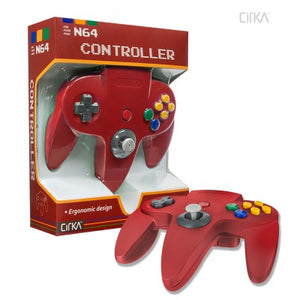 CONTROLLER N64 (CIRKA) - RED - N64 CONTROLLERS