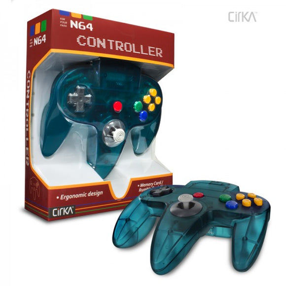 CONTROLLER N64 (CIRKA) - ICE BLUE - N64 CONTROLLERS
