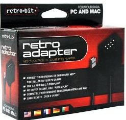 NES CONTROLLER TO USB PORT ADAPTER (RETROBIT) - PC ACCESSORIES
