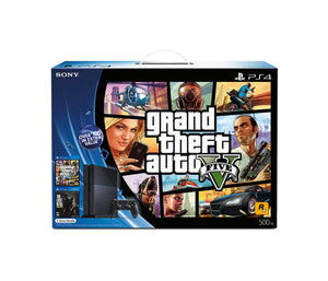 PLAYSTATION 4 BLACK - 500GB - GRAND THEFT AUTO V + THE LAST OF US REMASTERED BUNDLE - PlayStation 4 System