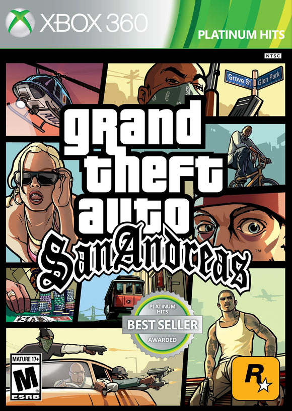 GRAND THEFT AUTO: SAN ANDREAS (used) - Xbox 360 GAMES