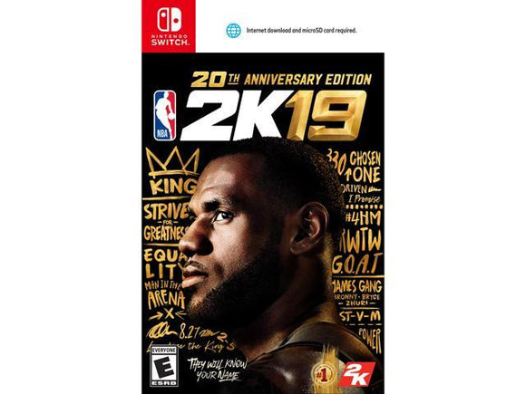 NBA 2K19 20TH ANNIVERSARY EDITION - Nintendo Switch GAMES