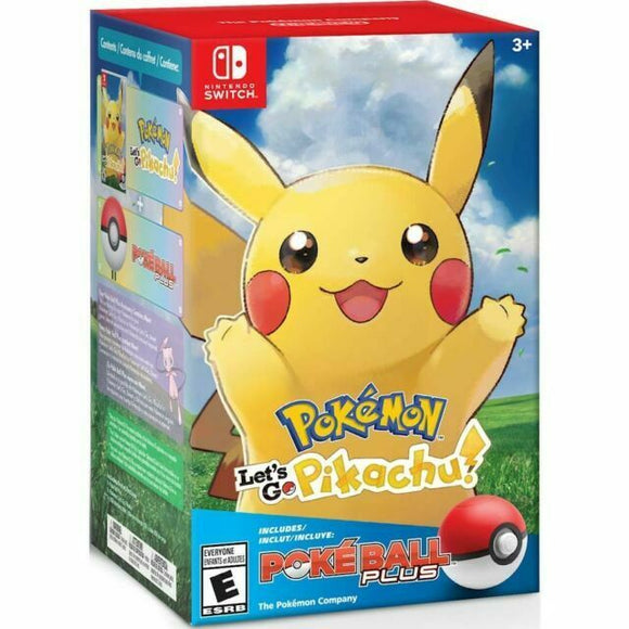 POKEMON LETS GO PIKACHU POKEBALL PLUS BUNDLE (used) - Nintendo Switch GAMES