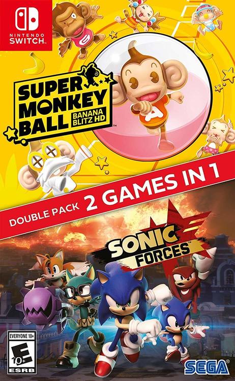 SUPER MONKEY BALL & SONIC FORCES (used) - Nintendo Switch GAMES