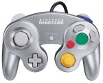 CONTROLLER GAME CUBE - PLATINUM NINTENDO OFFICIAL (used) - GAMECUBE CONTROLLERS