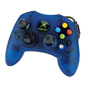 SMALL S CONTROLLER - CLEAR BLUE (used) - Retro XBOX