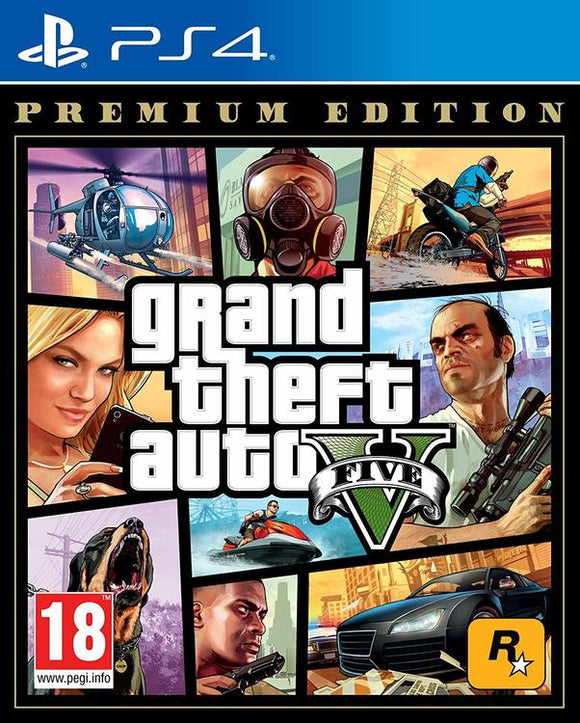 GRAND THEFT AUTO V PREMIUM ONLINE EDITION (new) - PlayStation 4 GAMES