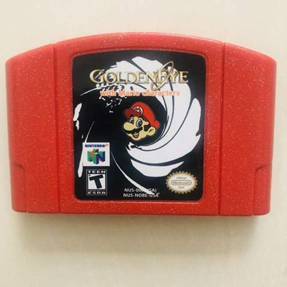 GOLDENEYE 64 WITH SUPER MARIO (used) - NINTENDO 64 GAMES