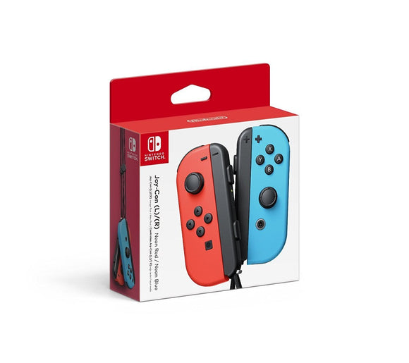 NEON RED AND BLUE JOYCON SET - Nintendo Switch CONTROLLERS
