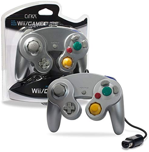 WII / GAMECUBE CIRKA CONTROLLER SILVER (new) - GAMECUBE CONTROLLERS